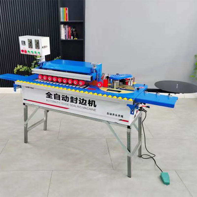 Nueva máquina de bandas de borde automática para carpintería Máquina de bandas de borde lineal de curva pequeña automática de forma especial para carpintería Multifunción