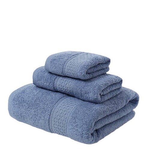 Cotton Plunge Towel Long Staple Cotton Matching Towel Square Towel Solid Color Foreign Trade Export Logo Vacuum Packaging New Product