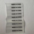 TPU印标产地标made in china现货泳衣尺码标洗水标产地标印标软标