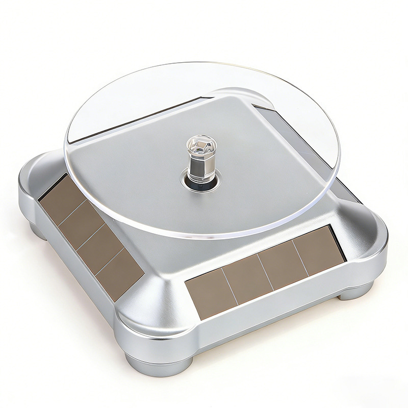 Solar Dual-Use Rotating Display Stand Turntable Watch Cosmetics Figure Jewelry Display Stand