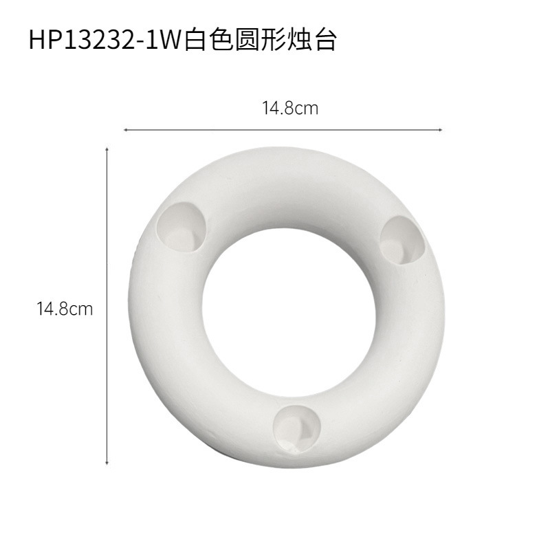 Inswind negro retro moderno hogar cerámica decoración suave decoración de la mesa de la sala de estar candelabros al por mayor