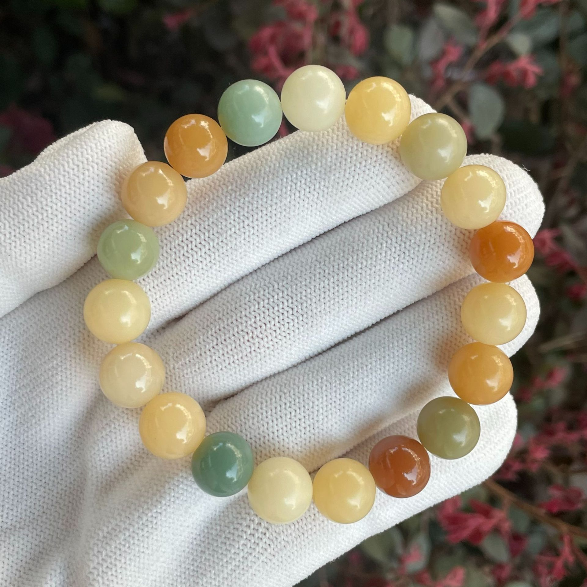 Original Ecología rica multi-tesoro pulsera de raíz de Bodhi color caramelo solo círculo bobinado suave tiro alto tres colores pulsera Bodhi