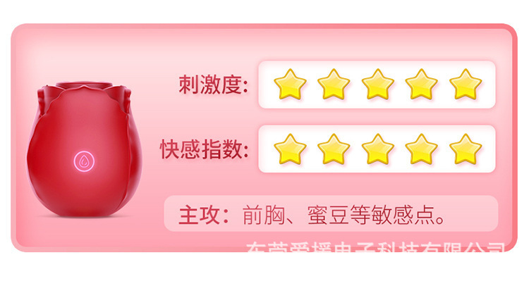 Rose Wearable Egg Vibrator with Remote Control Suction and Vibration — detail image 7