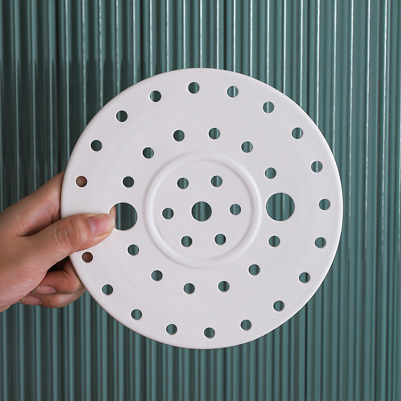 Multifunctional Ceramic Steaming Tray for Dumplings, Creative Kitchen Steamer Rack, Household Steaming Basket, Round Steamer Rack