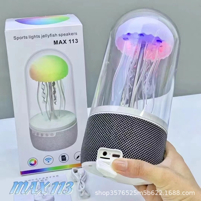 MAX113クラゲbluetoothオーディオスポット音とともに動くbluetoothリズムスピーカーデスクトップ雰囲気ランプ家庭用|undefined