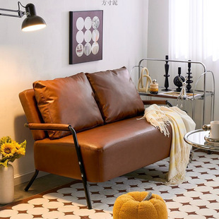 Single Iron Sofa Living Room 2025 New Rental Room Small Apartment Clothing Store Retro Style Sofa Small Sofa Chair