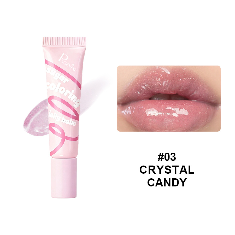 Transfronterizo PAGE VINE maquillaje azúcar gelatina esmalte labial, esmalte labial humectante a largo plazo, bálsamo labial de comercio exterior, aceite labial
