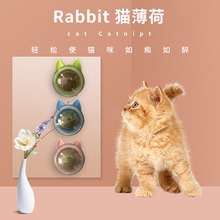 兔耳卡通猫咪猫薄荷球自嗨迷你宠物猫耐咬活力萌宠解压猫趣萌趣
