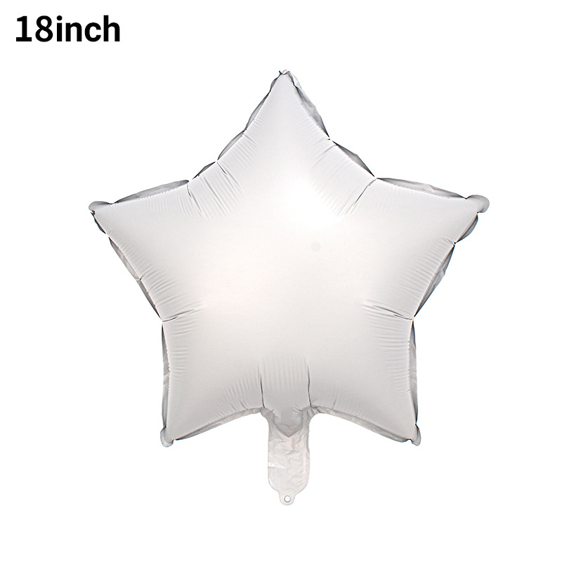 Versión de luz de 18 pulgadas estrella de cinco puntas película de aluminio globo estrella de color sólido papel de aluminio decoración de fiesta de cumpleaños al por mayor image 14