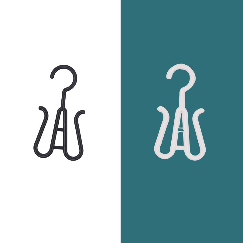 Wholesale slippers hook thick thick black white plastic slippers hook supermarket cotton slippers Slipper hook