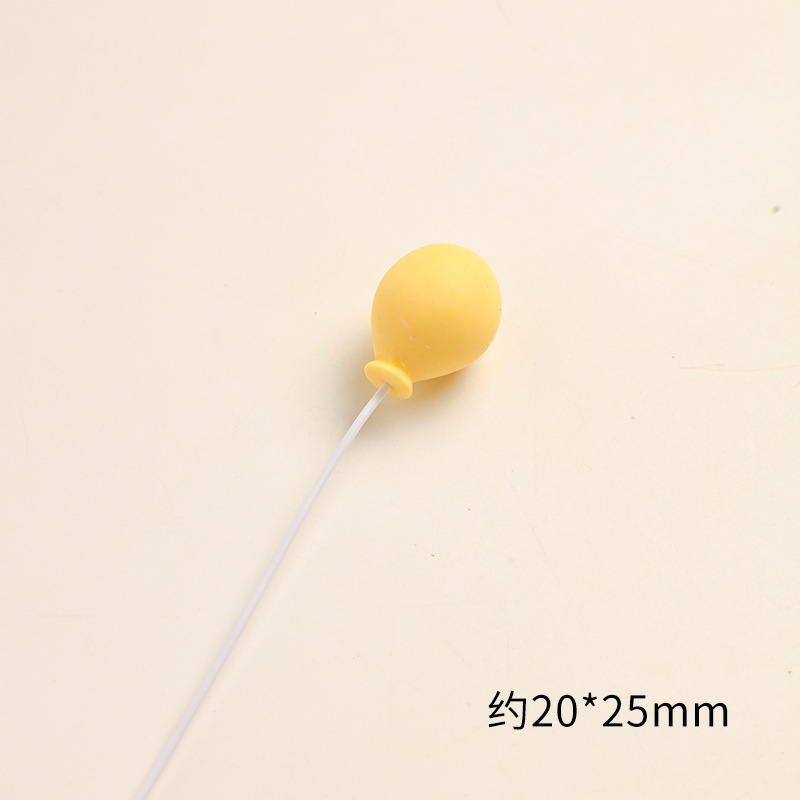 SKU-26-藕色 黄色椭圆气球一个