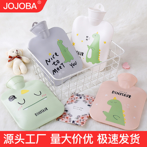 创意新款注水热水袋卡通简约加厚大暖手宝灌水学生便携防烫暖水袋