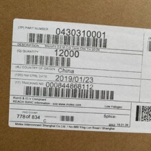��Ʒ�ֻ� 430310001  43031-0001 MOLEXԭ������