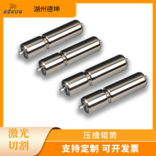 不锈钢压槽辊筒无动力滚筒无动力流水线滚筒单双排链轮托辊输送机