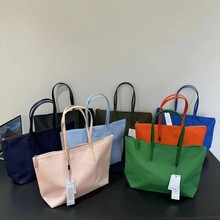 【高版本】法国鳄鱼女包购物袋大容量单肩包手提饺子包托特包轻便