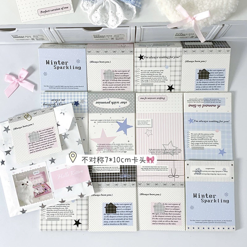 Nins ветреная соль с низким насыщением простой ветер асимметричная головка карты 7CM из упаковочного материала оригинальная бумага для оригами