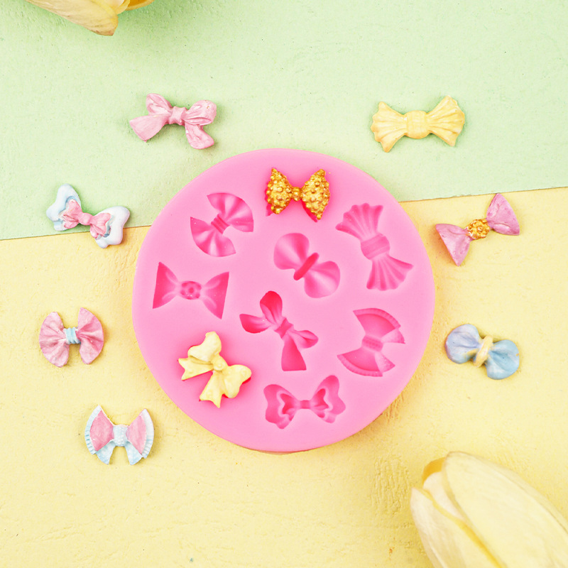 DIY nueva variedad de bowknot cake fondant molde chocolate silicona herramientas para hornear