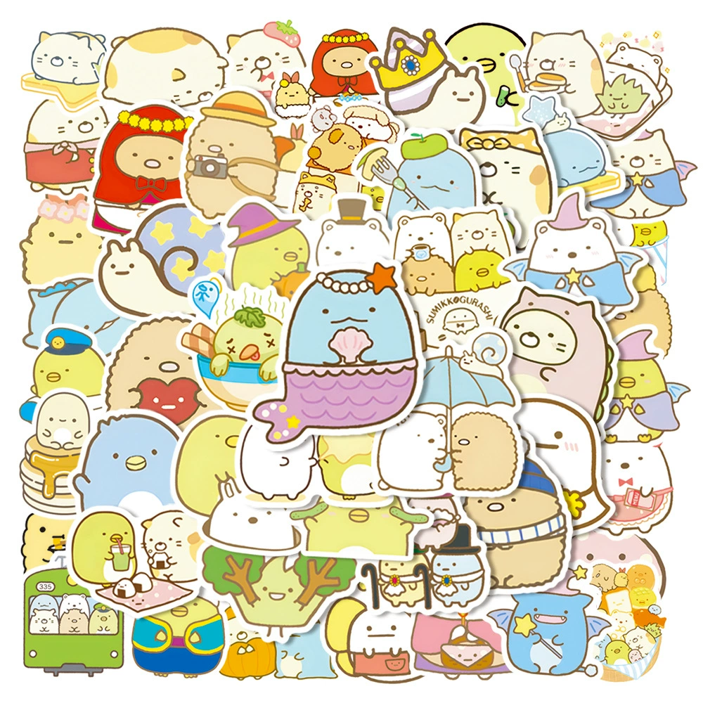 50 Sumikko Gurashi уголок биотроллер коробка, чехол для телефона, водонепроницаемый стакан, набор наклеек для DIY