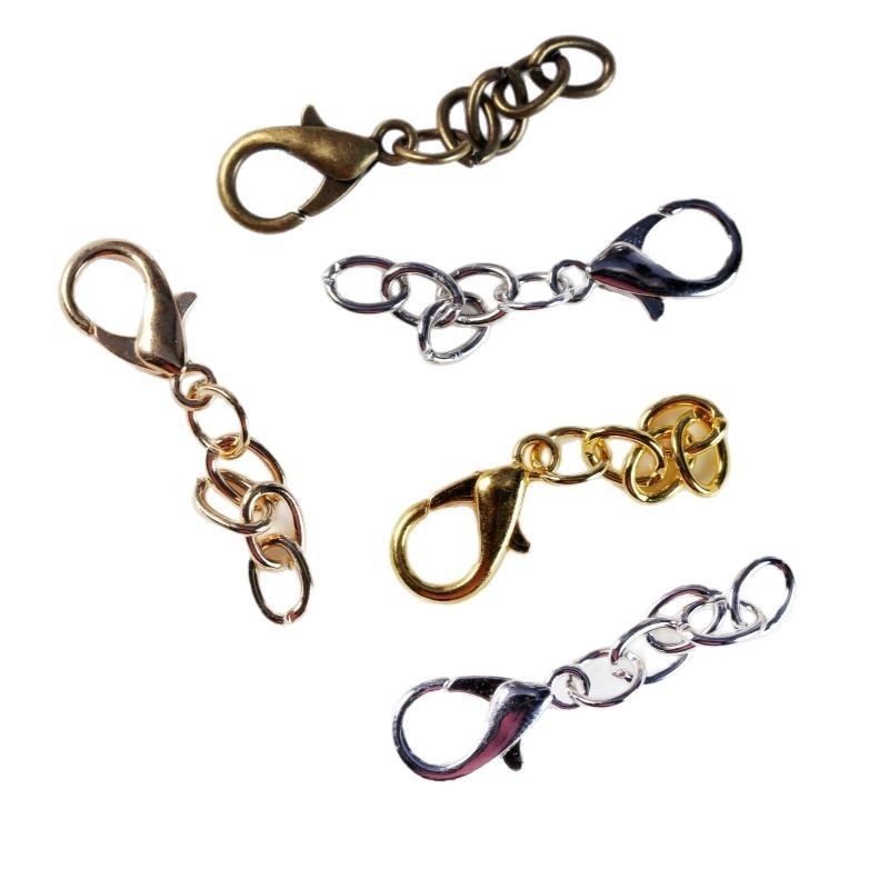 DIY ジュエリーアクセサリーロブスタークラスプ 4 セクションチェーン O 字型チェーンおもちゃブレスレットキーホルダーハンギングチェーンメーカー在庫卸売|undefined