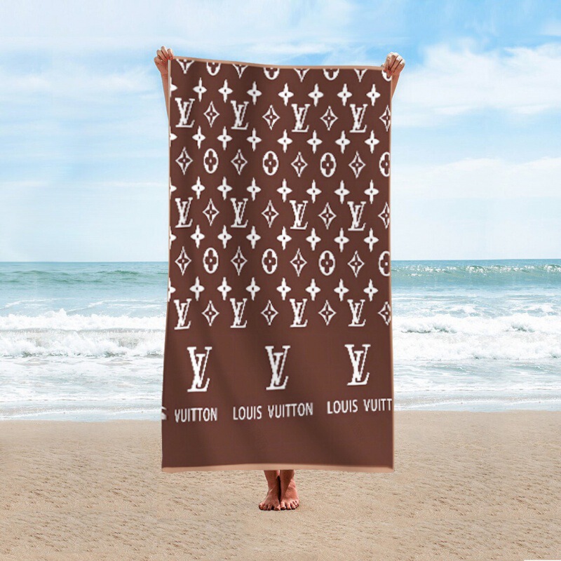 Summer Trendy Brand Pattern New Foreign Trade Beach Towel Light Luxury Personalized Microfiber Big Brand Beach Towel Swimming Summer Trendy Brand Pattern New Foreign Trade Beach Towel Light Luxury Personalized Microfiber Big Brand Beach Towel Swimming