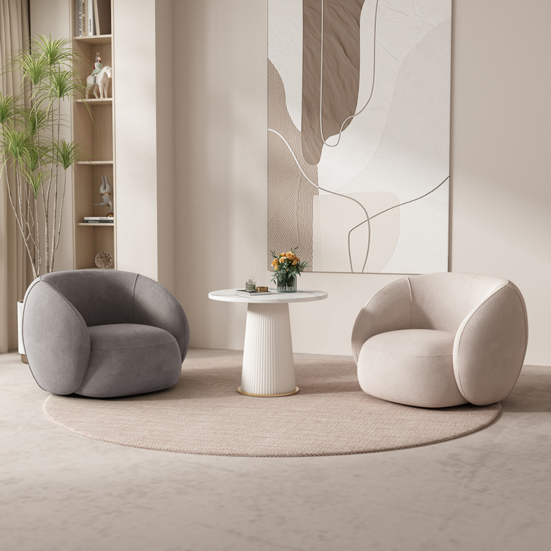 Salón de belleza sala de descanso departamento de ventas negociación sofá individual mesa redonda combinación de balcón sofá silla sala de estar