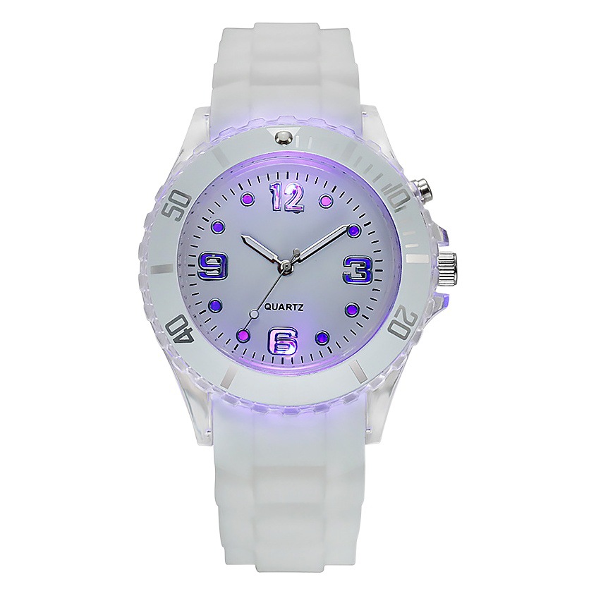 Nuevo reloj de silicona de Dial grande al por mayor luminoso de la escuela secundaria reloj deportivo transfronterizo suministro de relojes