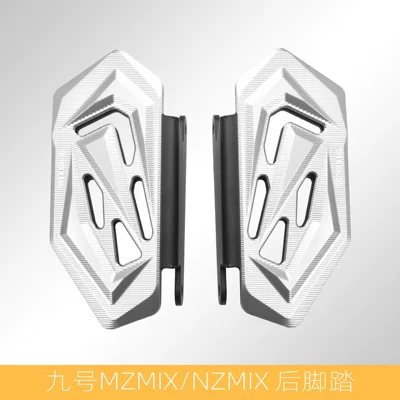 Electric vehicle pedal scooter MZMIX/NZMIX aluminum alloy - ysgalno9-nzmixmzmix-rear-footrest-silver