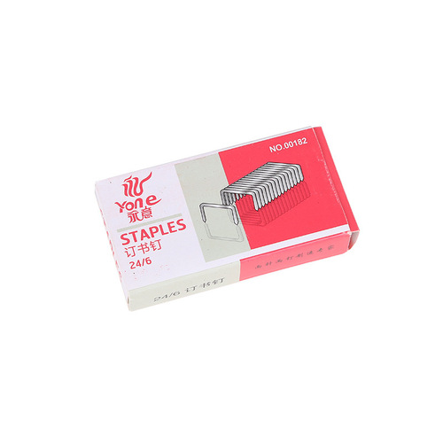 24-6 small universal staples small color box staples 1000 pieces boxed Yongyi No. 12 wholesale