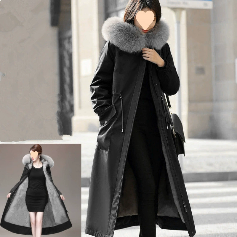 Removable winter liner, long fitted brace, maxi length