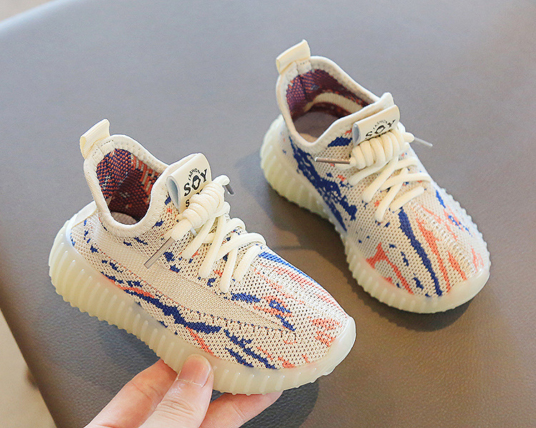 Description Picture 5 of itemKids Sneakers Baby Soft Breathable Running Knitting Infant Teenage Mesh Sports Boy Girl Porosity Lightweight Coconut Shoes