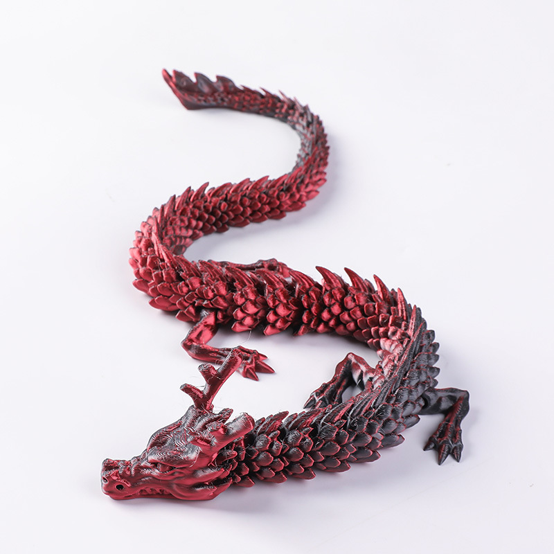 Adorno de Dragón Impreso en 3D de Plástico PLA Descompresivo para Decoración