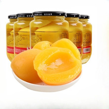 黄桃罐头新鲜水果罐头玻璃瓶500g整箱烘焙零食食品包邮批发一件代
