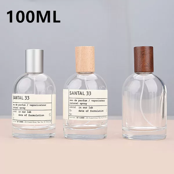 F086-100Ml Perfume Refill Bottle Laboratory Empty Bottle Screw-Top Glass Spray Perfume Bottle Cosmetic Bottle