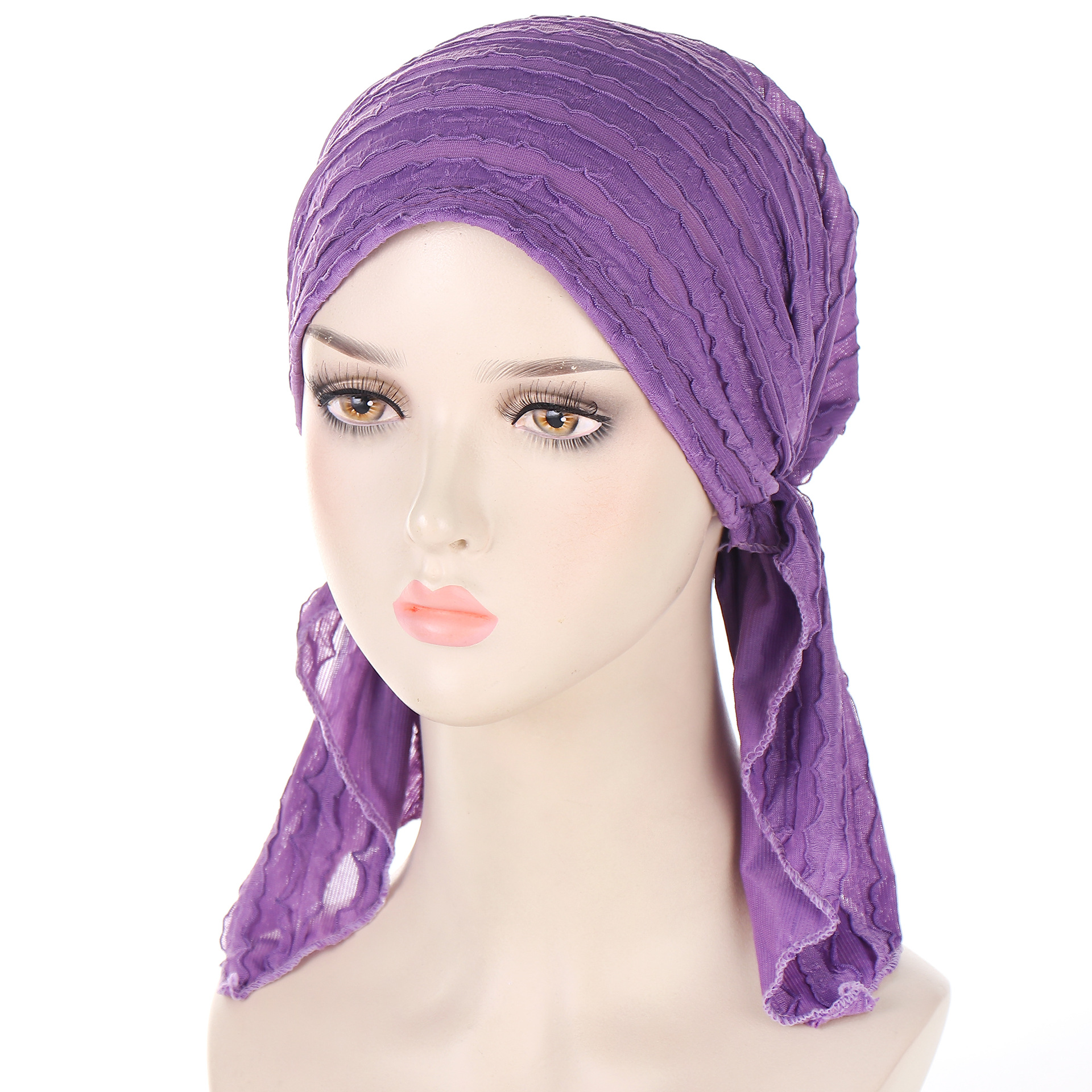 55g Weight Hijab Hats Type Daily, Street Occasion Polyester Material Solid Color Pattern All Seasons Season Women's Gender Casual, Classic Style Style Eaveless Rim Women's Casual Classic Style Solid Color Polyester Hijab 11