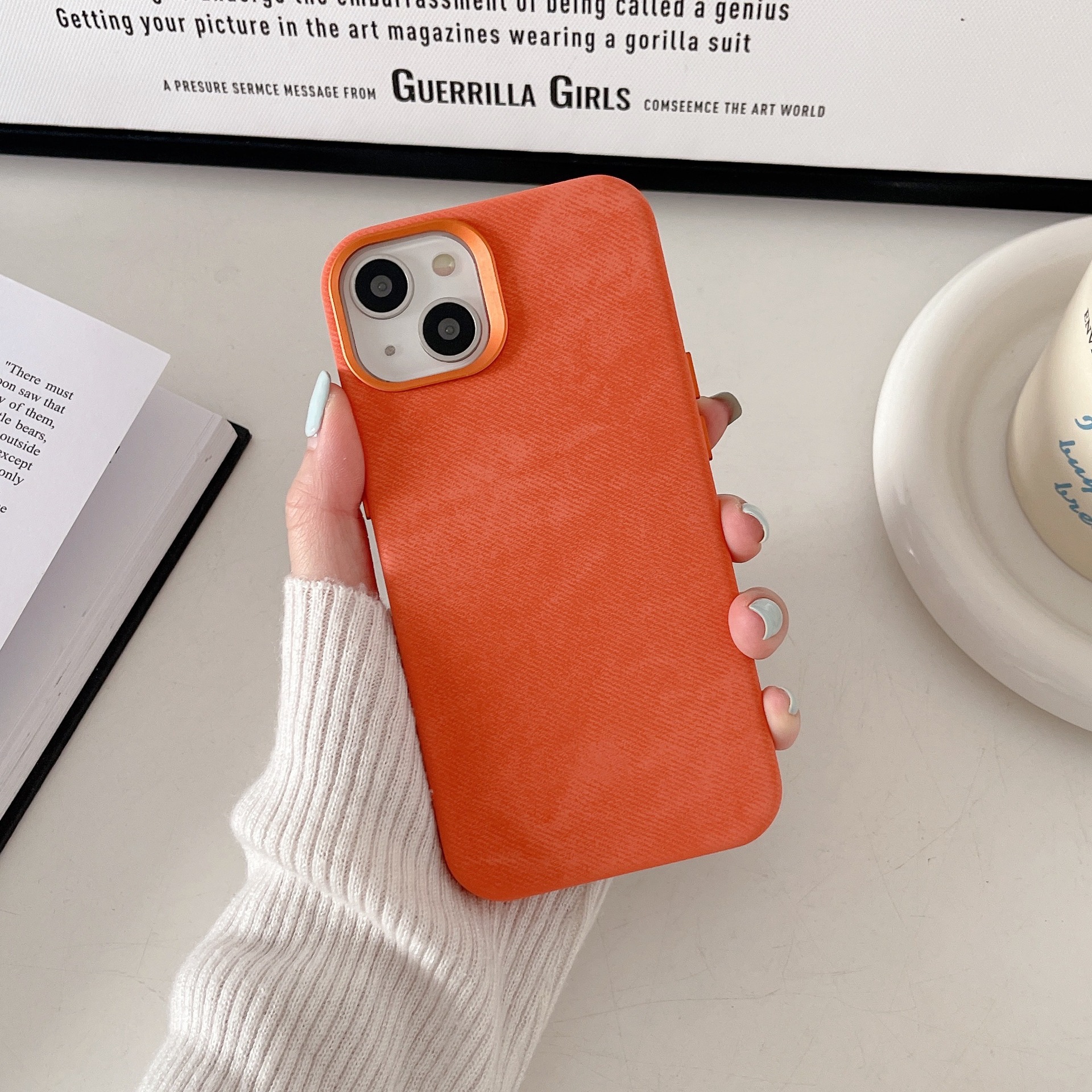 Magnetische Flanell Handyhülle Für Iphone 17 Pro Max Schutzhülle_voghion.com