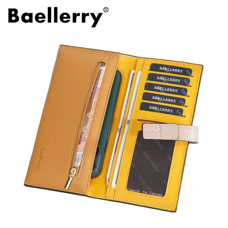 新しい baellerry レディース財布韓国スタイルのファッショナブルなコントラストカラーのバックル多機能大容量ハイエンドハンドバッグ|undefined