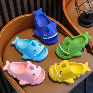 Shark Children's Slippers Summer Boys' Cartoon Children's Indoor Non-Slip Bathing Baby Girl Parent-Child Sandals