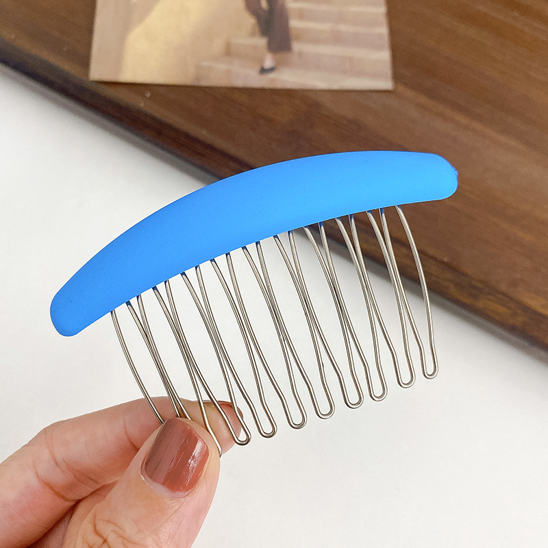 Estilo coreano elegante Morandi peine de pelo insertar peine antideslizante pelo roto flequillos peine sin costura horquilla tocado femenino accesorios para el cabello al por mayor