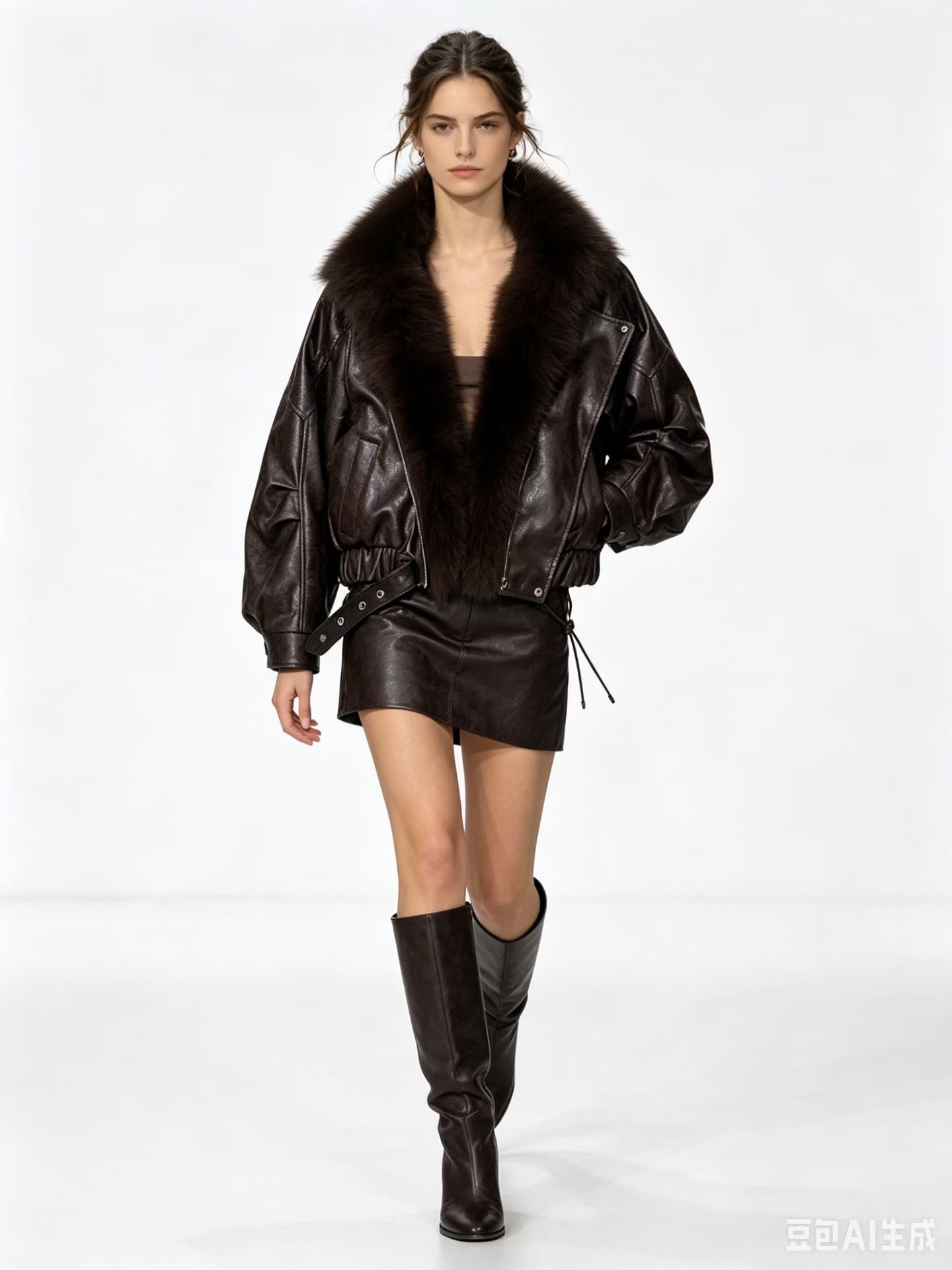 Demi-season fashionable down jacket