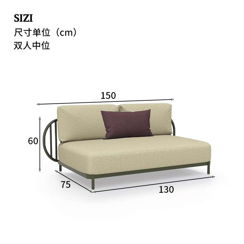 Combinación de sofá al aire libre patio al aire libre villa al aire libre sala de estar hotel famoso hotel club de ocio terraza sofá de caña