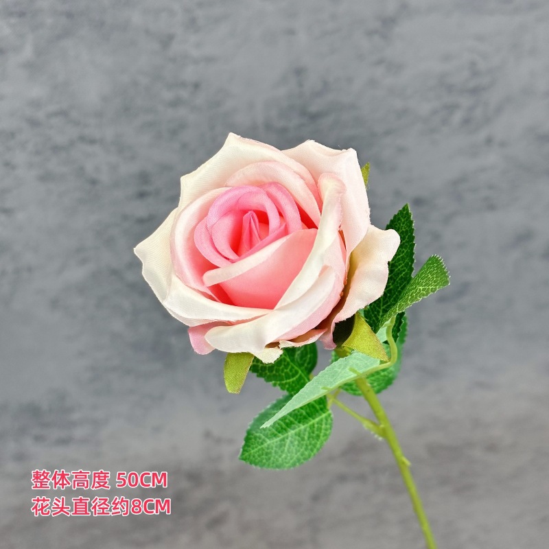 Silk cloth-pearl rose-pink heart