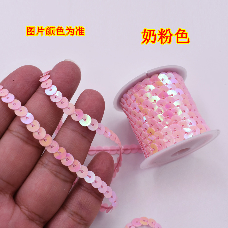 1 cuentas de escenario de encaje de metros de longitud de suministros de eje multicolor de sequinilla 4 nuevos accesorios hechos a mano