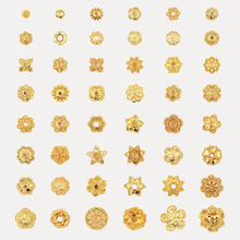 14K����ɫ�U�ջ��� diy�ֹ������ִ���Ƭ��ñ������ϻ��껨��C16