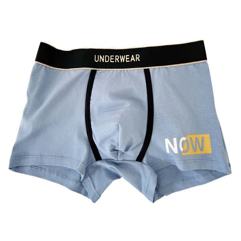 Ropa interior masculina, bóxers para hombre, bóxers juveniles de algodón puro, deportivos, elegantes, transpirables y bonitos para chicos.
