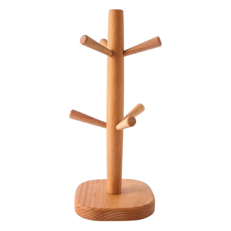 Wooden Cup Holder Household Cup Drain Storage Rack Creative Cup Rack Storage Rack Water Cup Shelf Hanger Water Cup Holder