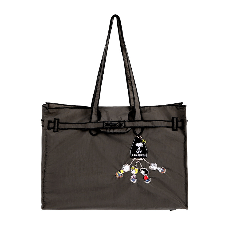 다크 그레이 펜던트 스누피 토트백