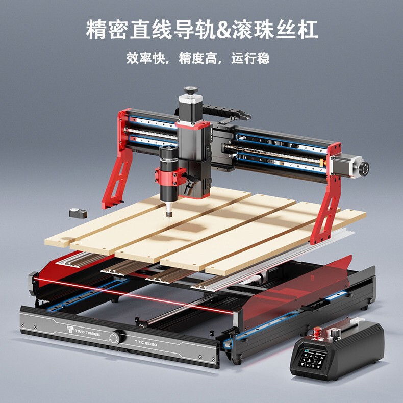 TWOTREES CNC プラスチックレリーフ金属切断彫刻レーザー CNC 木工彫刻機 TTC6050|undefined