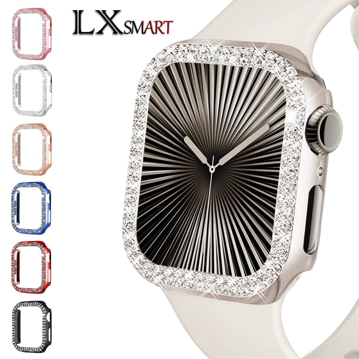 Применимо к яблоку 10 двухрядный корпус с бриллиантами iwatch полый/один с бриллиантовым защитным чехлом для борьбы с падением