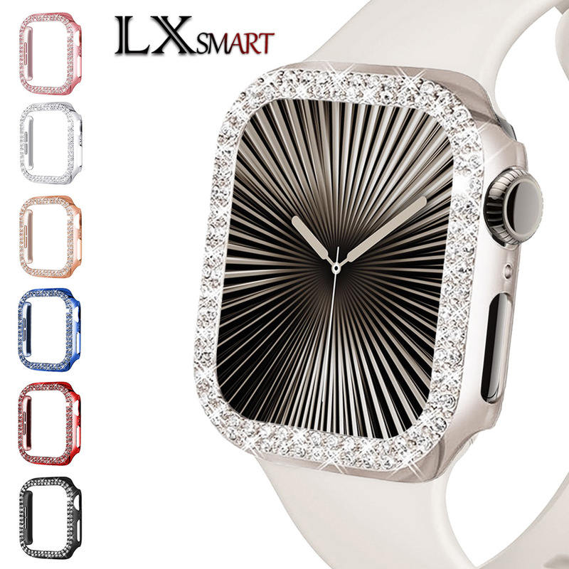 Suitable for Apple 10 Double-Row Diamond-Encrusted Case iWatch Cut Out/One-In-One Anti-Fall Protective Cover Ultra Diamond Case with Diamonds Suitable for Apple 10 Double-Row Diamond-Encrusted Case iWatch Cut Out/One-In-One Anti-Fall Protective Cover Ultra Diamond Case with Diamonds