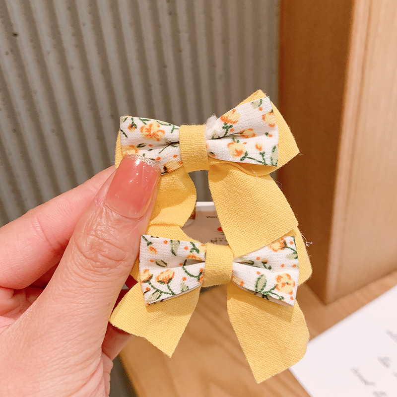Nihaojewelry Korean Floral Fabric Bow Children's Hair Rope Wholesale Jewelry display picture 9